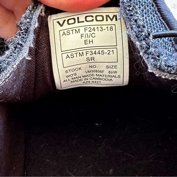 Volcom Chill Workwear Comp. Toe Women’s Size 8.5 - Picture 8 of 9